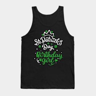 Lovely St.Patrick's Day Birthday Girl Gift Tank Top